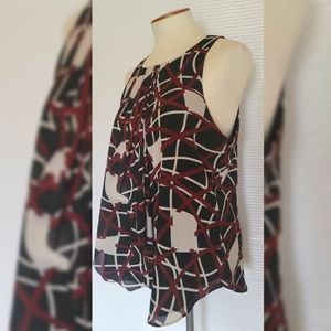 Sanctuary ruffle front blouse top